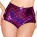 High Waist Candy Color Patent Leather Sexy Pole Dance Booty Shorts Clubwear Micro Shorts Fish Scale Perlage Mini Short Mujer
