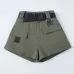 High Waist Wide Leg Cargo Women's Shorts Vintage Sashes Solid Khaki Pocket Women Shorts 2019 Summer Fashion NEW Casual Clothes
