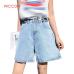 High Waist Women Denim Shorts 2019 New Korean Retro Female Summer Casual Wear A-line Wide Leg  Thin Loose  Shorts