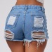 Hzirip Sexy Summer Women Denim Shorts 2019 New Black Blue High Waist Ripped Short Jeans Femme Tassel Lace Up Bandage Hotpants