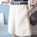 Jielur All-match 4 Solid Color Sashes Casual Women Shorts A-line High Waist Slim Summer Shorts Feminino Chic S-XXL Ladies Bottom