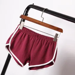 Ladies Summer Casual Shorts Women Cozy Breathable Elastic Waist Shorts Multi Colors Size S/M/L