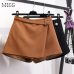 MISSFEBPLUM Summer Shorts For Women 2018 High Waist Casual Irregular Wide Leg Short Slim Cotton Plus Size Solid Shorts Skirts