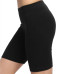 New Fashionable Women Solid Color High Elasticity Gym Active Hot Sale Sink Mid Waist Cycling Slim Shorts For Ladies