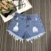 New Hot Sexy High Waist Bodycon Denim Ripped Hole Short Jeans Mini Club DJ Dance Shorts Plus Size S M L XL XXL 3XL 4XL 5XL 6XL