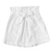 New Summer Shorts women Pocket  Polyester High Waist Knee Length Solid Casual Summer Sport Trousers Bow Drawstring feminino