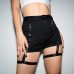 Rapwriter Sexy Slim Black Shorts Women High Waist Party Club Bodycon Womens Shorts 2019 Summer Skinny Hot Shorts Feminino