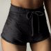 S-XL women velvet drawstring shorts plus size casual high waist 2018 winter sexy skinny booty shorts feminino