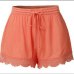 Sexy Drawstring Shorts Women Summer Casual Loose Ladies Elastic Waist Lace Hem Beach  Hot Shorts Solid Plus Size