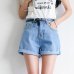 Solid Women Clothing Denim Shorts With Pockets New Arrival Harajuku Summer Ropa Mujer Slim Short Pants Feminino Casual Jeans