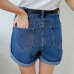 Solid Women Clothing Denim Shorts With Pockets New Arrival Harajuku Summer Ropa Mujer Slim Short Pants Feminino Casual Jeans