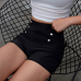 Summer Fashion Sexy Women Slim High Waist Shorts Hot Shorts Casual Solid Skinny Side Zipper Button Tumblr Hipster Shorts