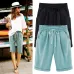 Summer Large Size Shorts Women Candy Color Elastic Comfortable Cotton Womens Short Female shorts Plus size M-7xL 8XL  8 Color