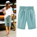Summer Large Size Shorts Women Candy Color Elastic Comfortable Cotton Womens Short Female shorts Plus size M-7xL 8XL  8 Color