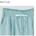 Summer Large Size Shorts Women Candy Color Elastic Comfortable Cotton Womens Short Female shorts Plus size M-7xL 8XL  8 Color