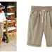 Summer Large Size Shorts Women Candy Color Elastic Comfortable Cotton Womens Short Female shorts Plus size M-7xL 8XL  8 Color