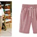 Summer Large Size Shorts Women Candy Color Elastic Comfortable Cotton Womens Short Female shorts Plus size M-7xL 8XL  8 Color