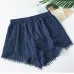 Summer Newest Style Fashion Vintage Elastic High Waist Female Chiffon Shorts Women Casual Shorts Boho Beach Trousers girls Short