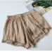 Summer Newest Style Fashion Vintage Elastic High Waist Female Chiffon Shorts Women Casual Shorts Boho Beach Trousers girls Short