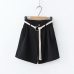 Summer Shorts High Waist Loose Short Trousers Drawstring Waist 2019 Casual beach Bottoms