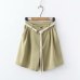 Summer Shorts High Waist Loose Short Trousers Drawstring Waist 2019 Casual beach Bottoms