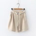 Summer Shorts High Waist Loose Short Trousers Drawstring Waist 2019 Casual beach Bottoms