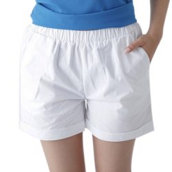 Summer Women Cotton Shorts Casual Elastic Waist Candy Solid Color Short Pants AIC88