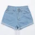 Vintage High Waist Crimping Denim Shorts Women 2019 Europe Style New Fashion Brand Slim Casual Femme Short Jeans Mujer Plus Size