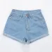 Vintage High Waist Crimping Denim Shorts Women 2019 Europe Style New Fashion Brand Slim Casual Femme Short Jeans Mujer Plus Size