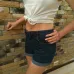 Vintage High Waist Crimping Denim Shorts Women 2019 Europe Style New Fashion Brand Slim Casual Femme Short Jeans Mujer Plus Size