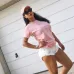 Vintage Ripped Hole Fringe Black/White/Blue Shorts Women Casual Pocket Jeans Shorts Summer Girl Hot Shorts