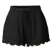 Womail Women shorts summer Fashion Lace Plus Size Rope Tie Shorts Skinny Sport Trousers Casual shorts denim color  j23