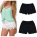 Woman Summer Lace Floral Shorts Summer New Ladies Mini Mesh Lace Crochet Flower Tiered Women Short Pants Summer Clothing