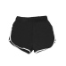 Women Cotton Blend Summer Shorts Pants Contrast Binding Side Split Elastic Waist Patchwork Casual Short Pant