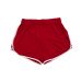 Women Cotton Blend Summer Shorts Pants Contrast Binding Side Split Elastic Waist Patchwork Casual Short Pant