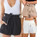 Women Lady Sexy Ruffled Frill Shorts High Waist Ladies Party Mini Shorts Beach Bow Solid Shorts Trousers