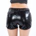 Women Shiny Metallic Hot Shorts 2019 Summer Holographic Wet Look Casual Elastic Drawstring Festival Rave Booty Shorts