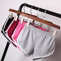 Women Short Pants Casual Ladies All-match Loose Solid Soft Cotton Leisure Female Workout Waistband Skinny Stretch Shorts