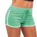 Women Shorts  Anti Emptied Cotton Contrast Elastic Waist Correndo Summer 2017 Short Pants