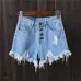 Womens Sexy Jeans Shorts Summer Booty Shorts Mini Denim Short Ladies Casual Jean Black Shorts Vintage Plus Size S-6XL