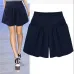 Women's  Summer Shorts Casual  Fashion Plus Size Solid Loose Hot Short Pockets Lady Summer Casual Shorts Pantalones Cortos #YY