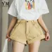 YuooMuoo Vintage High Waist Crimping Denim Shorts Women 2019 Korean Style Casual Shorts Jeans Summer Hot Short Pants Women