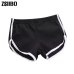 ZSIIBO New Summer black grey sport Shorts Women Casual Shorts Workout Waistband Skinny Short drop shipping