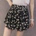 loose boho floral casual women chiffon shorts plus size polka dot shorts Summer M30270