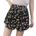 loose boho floral casual women chiffon shorts plus size polka dot shorts Summer M30270