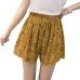 loose boho floral casual women chiffon shorts plus size polka dot shorts Summer M30270