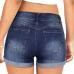 shorts Women shorts Elastic high waisted denim jeans Blue black short female Body Enhancing Denim Shorts Plus size sexy short