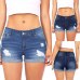 shorts Women shorts Elastic high waisted denim jeans Blue black short female Body Enhancing Denim Shorts Plus size sexy short