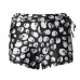 women's shorts summer high waist vintage signature skull print regular black shorts feminino skinny shorts women biker shorts