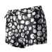 women's shorts summer high waist vintage signature skull print regular black shorts feminino skinny shorts women biker shorts